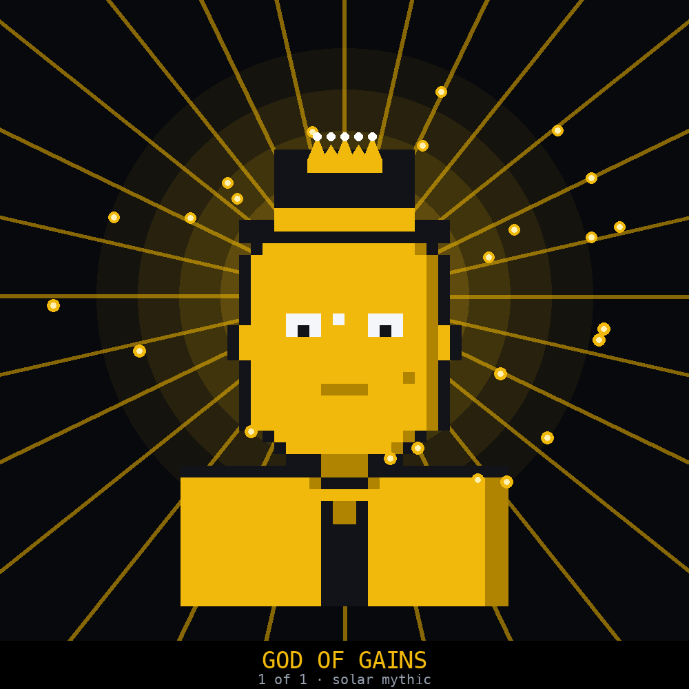 God of Gains, 1 of 1, solar mythic